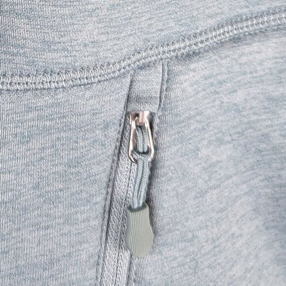 NWT Kirkland Teal Green Heather Full Zip Fleece Jacket L - Picture 5 of 7